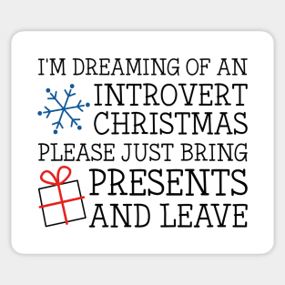 Introvert Christmas Sticker